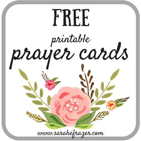 Prayer Cards Printable